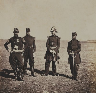 Général Beuret et officiers de son état-major - Roger Fenton